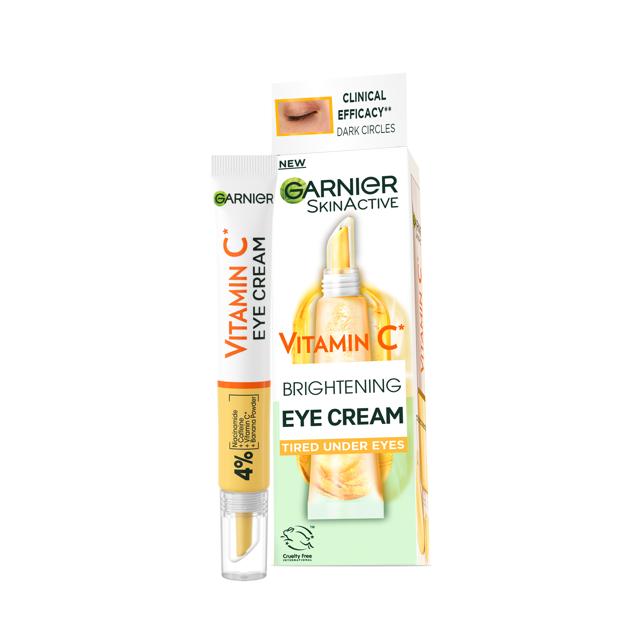 Crema para el contorno de ojos con cafeína y vitamina c de Garnier