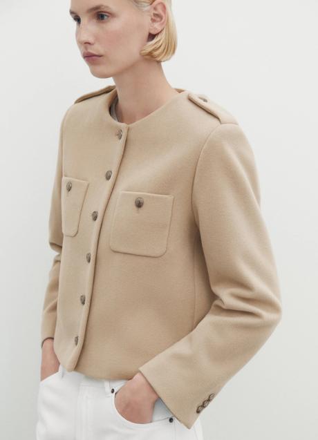 Chaqueta de paño de Massimo Dutti (149 euros)