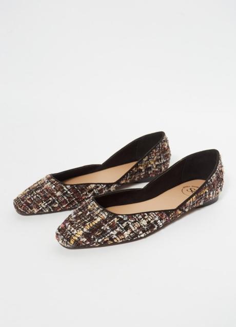 Bailarinas de tweed de Sfera (17,95 euros)