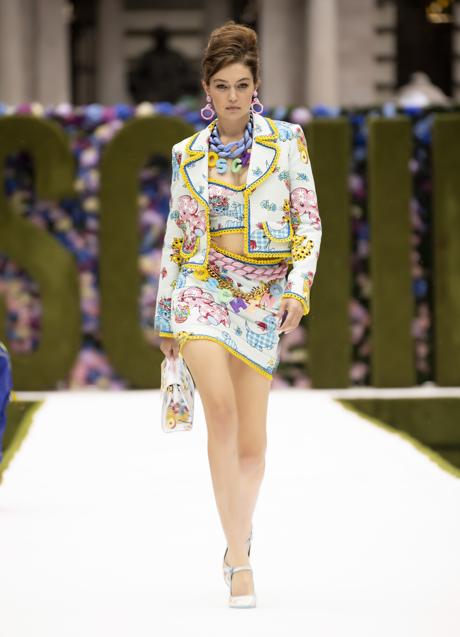 Gigi Hadid, una de las musas de Jeremy Scott en Moschino. Foto: Launchmetrics Spotlight.