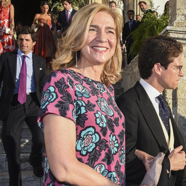 La infanta Cristina en la boda de Javier Prado y Catalina Vereterra.