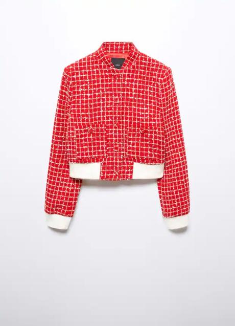 Chaqueta de tweed de Mango (69,99 euros)