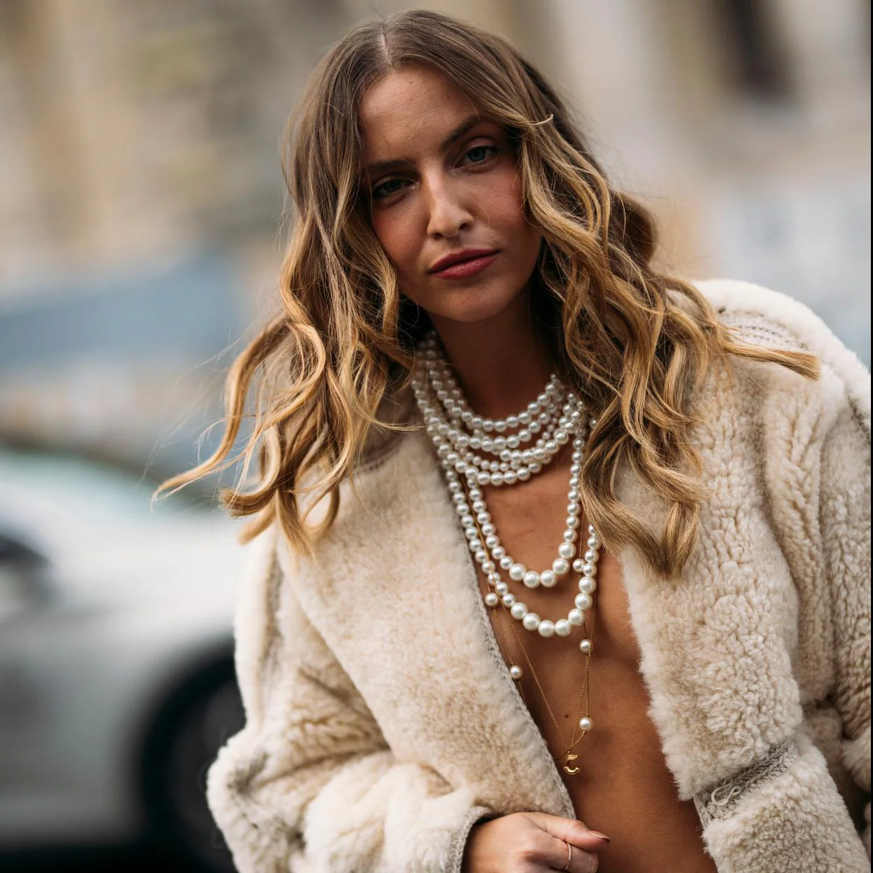Collar De Perlas De Moda Para Las Mujeres Cadena De Cuentas