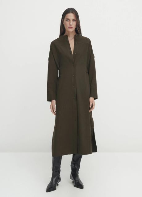 Vestido camisero de Massimo Dutti (89,99 euros)