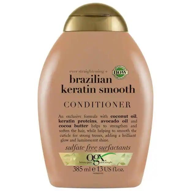 Ever Straightening+ Brazilian Keratin Smooth Conditioner de OGX.