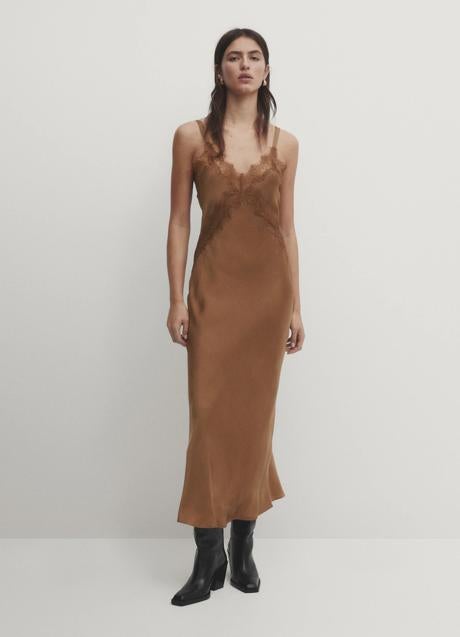 Vestido lencero de Massimo Dutti (149 euros)