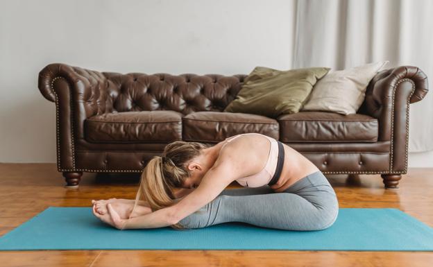 Mujer haciendo ejercicio. /