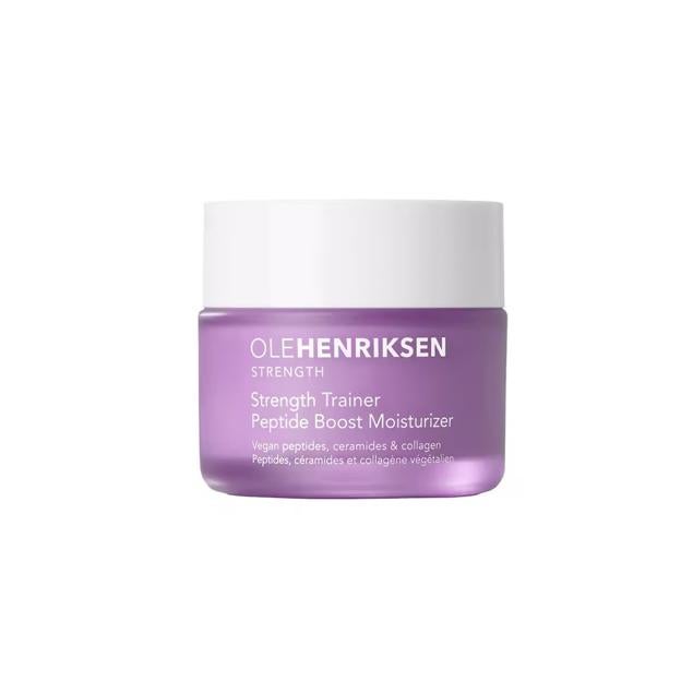 Crema facial hidratante con péptidos y colágeno de Olehenriksen.