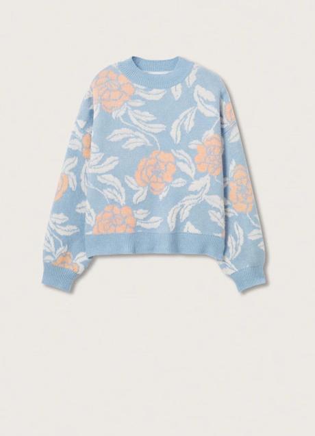 Jersey con estampado de flores de Mango Outlet (27,99 euros)