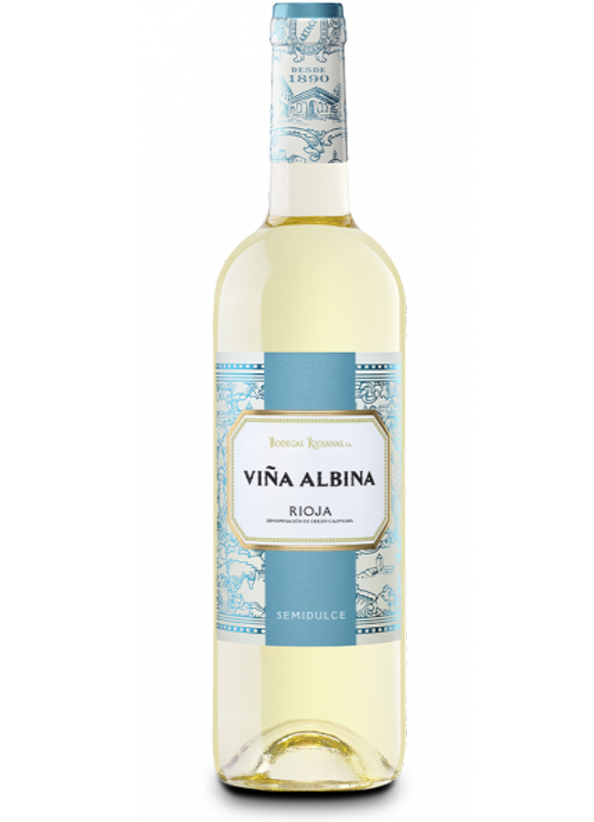 Botella de Viña Albina semidulce de Bodegas Riojanas. / DR