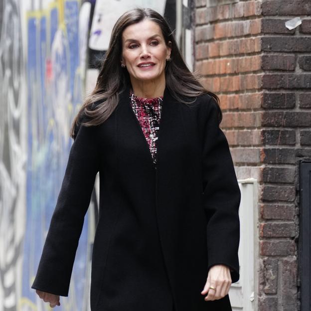 La reina Letizia esta mañana en Madrid.