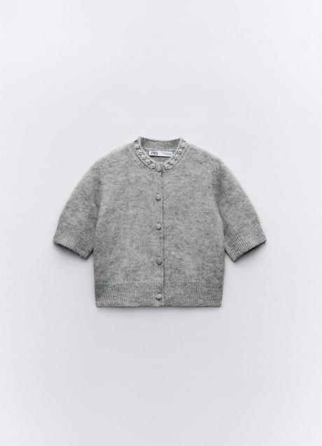 Cárdigan gris de Zara (35,99 euros)