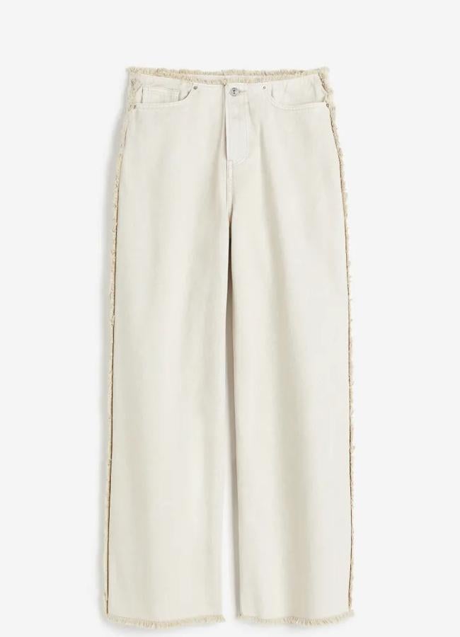 Baggy Low Jeans beige, 39,99 euros.