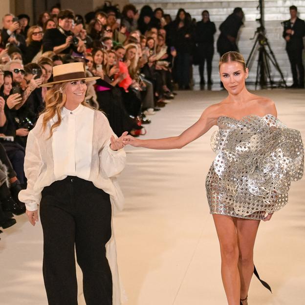 Juana Martin en el desfile de Alta Costura de París.