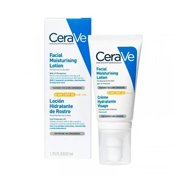 Crema facial con SPF30 de Cerave.