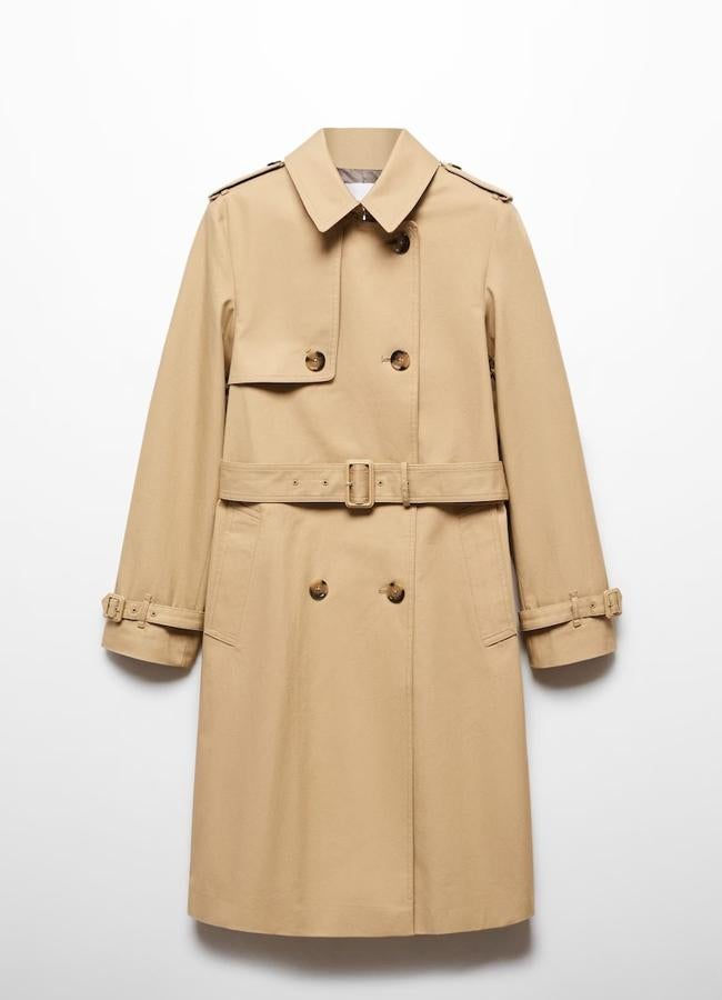 Trench clásico cinturón de Mango, 69,99 euros.