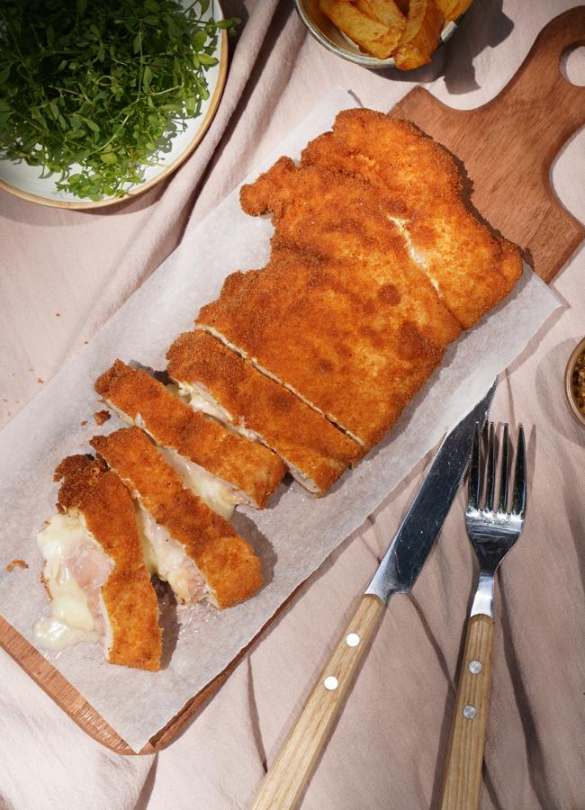 La milanesa de pollo rellena con mortadela del recetario de Eugeni de Diego. / Planeta Gastro