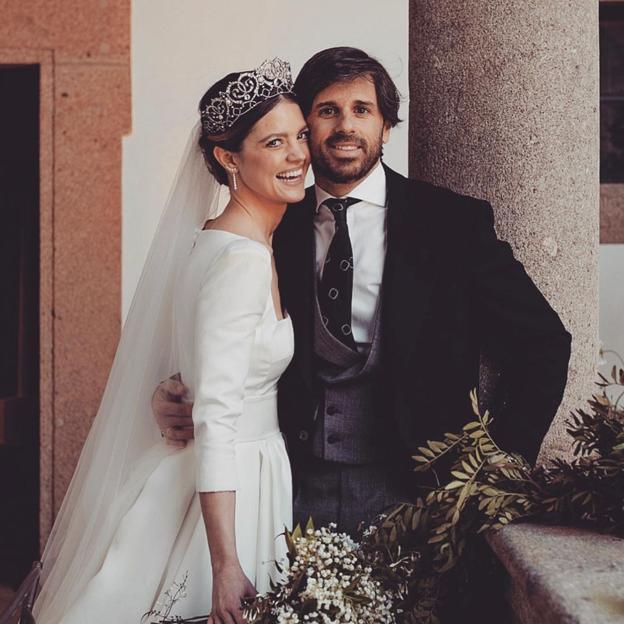 Isabelle Junot, el día de su boda con Álvaro Falcó. 