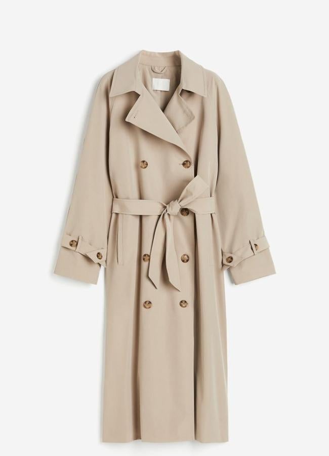 Gabardina de H&M, 49,99 euros.