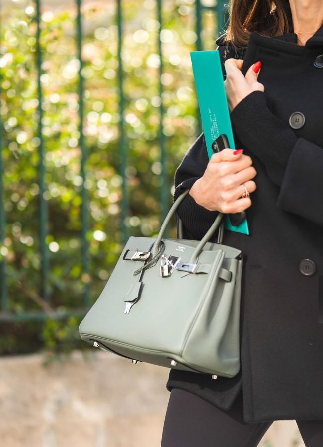 El bolso Birkin de Hermès que elije Laura Requejo. Foto: Getty.