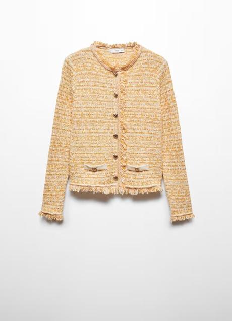 Chaqueta amarilla de Mango (49,99 euros)