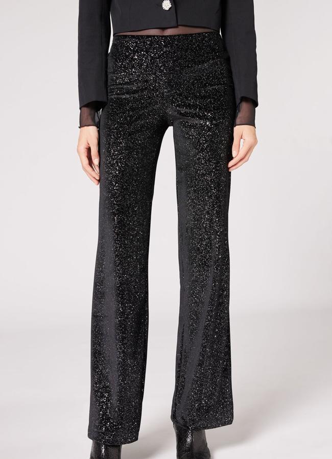 Pantalones con brillo de Calzedonia (19,90 euros).