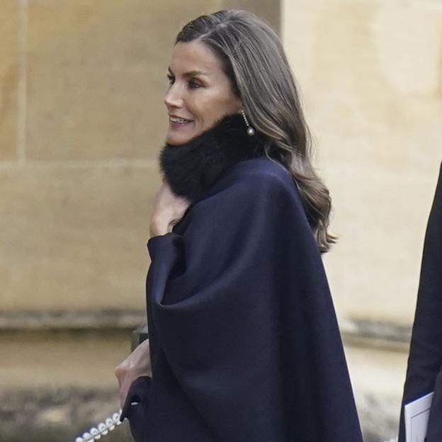 La reina Letizia vuelve a Windsor con un look de lujo silencioso que la convierte en la invitada más elegante de la misa de Constantino de Grecia