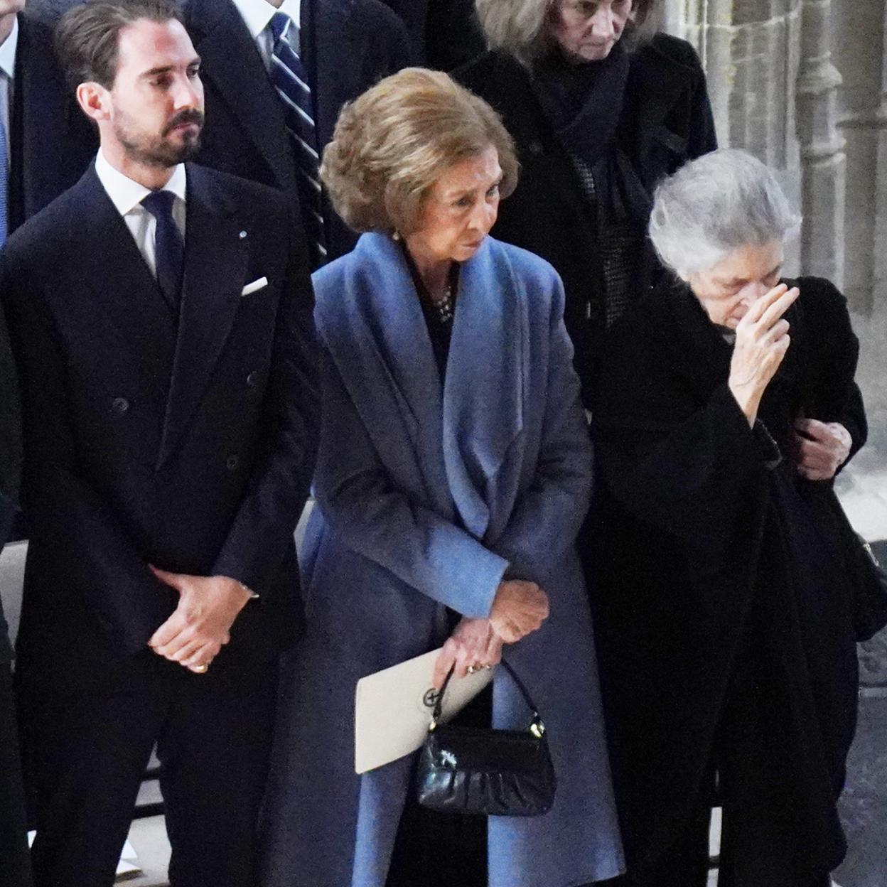 La reina Sofía en la misa funeral de Constantino de Grecia./gtres