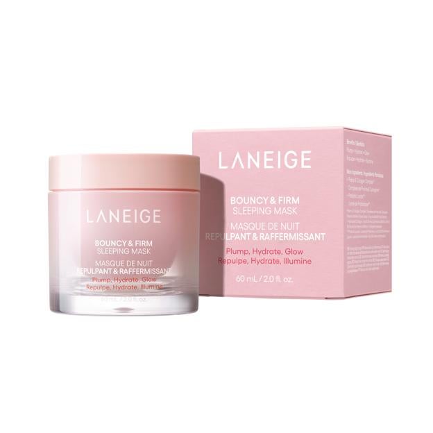 Mascarilla de noche Bouncy & Firm Sleeping Mask,de Laneige.