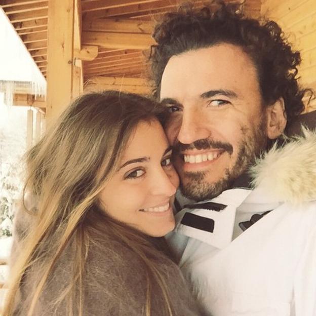 Gabriela Palatchi, hija mayor del fundador de Pronovias, junto a su pareja Ediz Elhadef. 