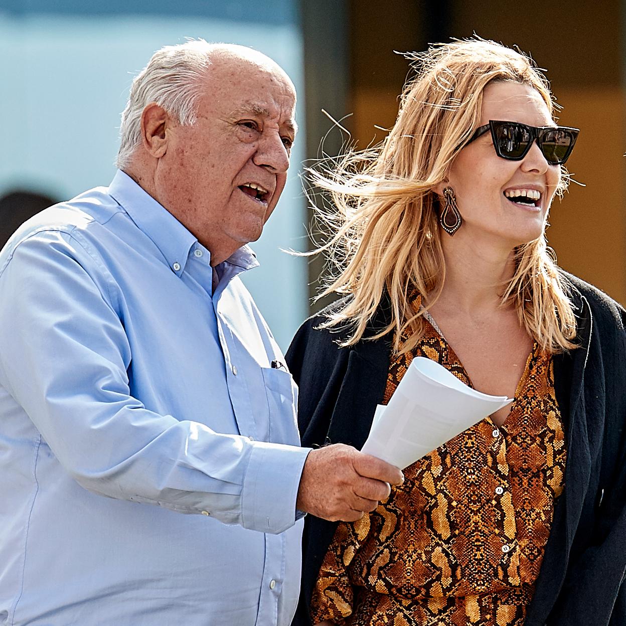 Amancio Ortega, junto a su hija Marta. /GTRES