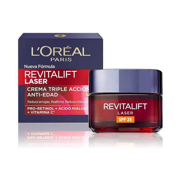 Crema antiedad Revitalift Laser de L'Oréal Paris.