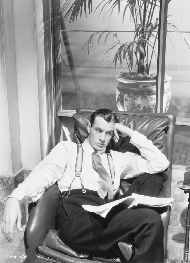 Gary Cooper en 1931, con anillo Trinity de Cartier.