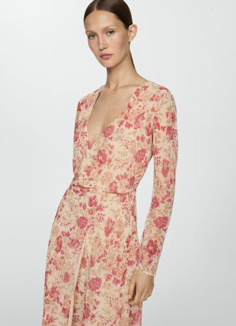 Vestido estampado de Mango (49,99 euros)