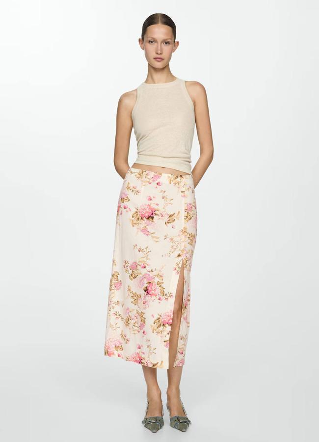 Falda floral print