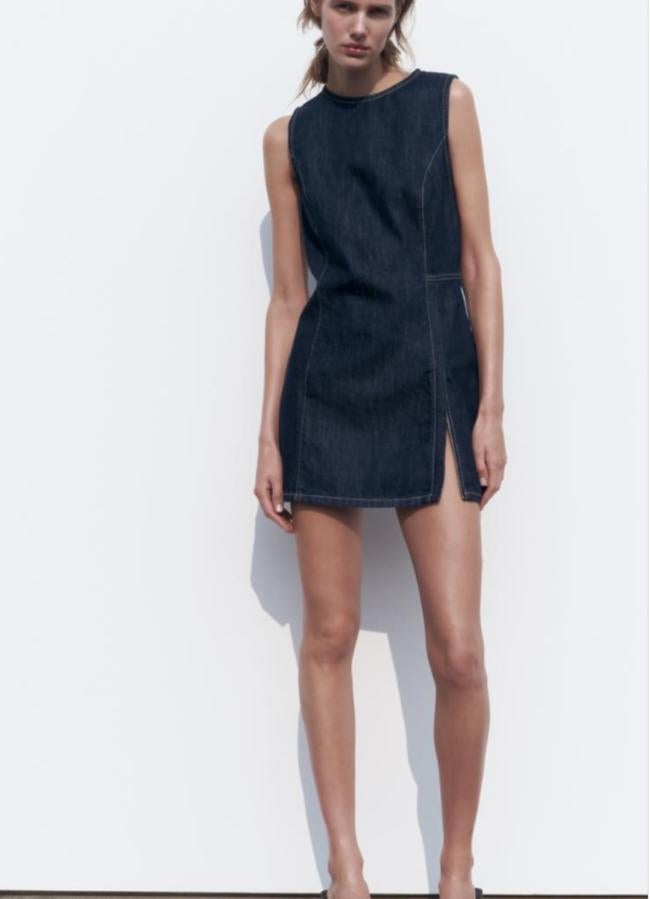 Vestido denim de Zara/ZARA