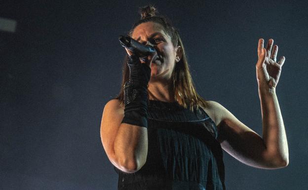 Leire Martínez, vocalista de La Oreja de Van Gogh, en el Polar Sound Festival