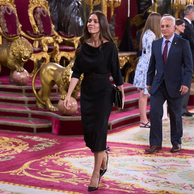 Eva Fernández, en una recepción en el Palacio Real. 