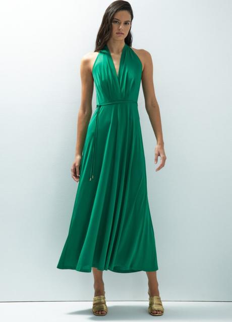 Vestido verde de Sfera (35,99 euros)