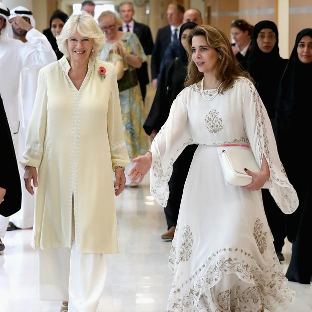 La reina Camilla y la princesa Haya de Jordania. 