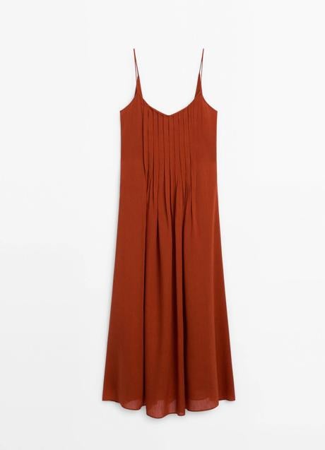 Vestido de tirantes de Massimo Dutti (99,95 euros)