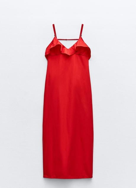 Vestido rojo de Zara (29,99 euros)