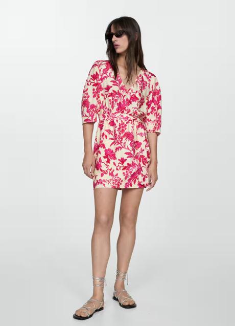 Vestido estampado de Mango (29,99 euros)