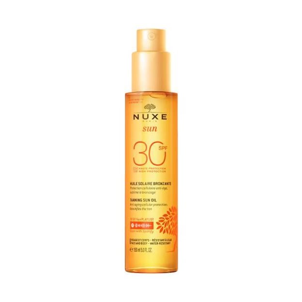 Aceite bronceador para rostro y cuerpo con SPF 30 