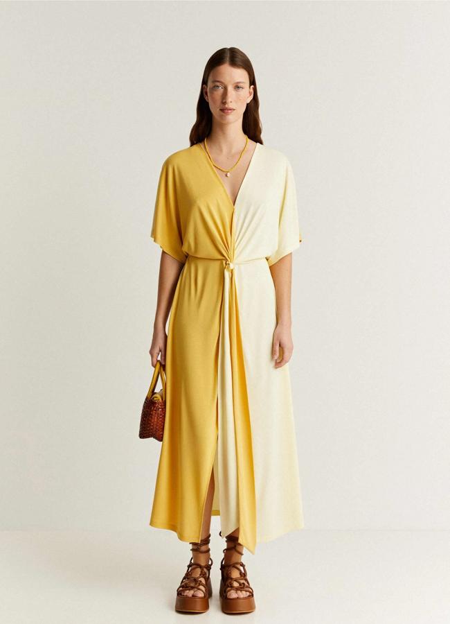 Vestido amarillo de Scalper, 89,90 euros.