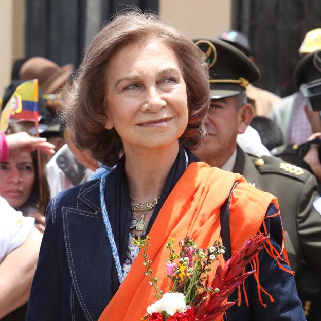 Doña Sofía en su visita oficial a Ecuador en 2011. 