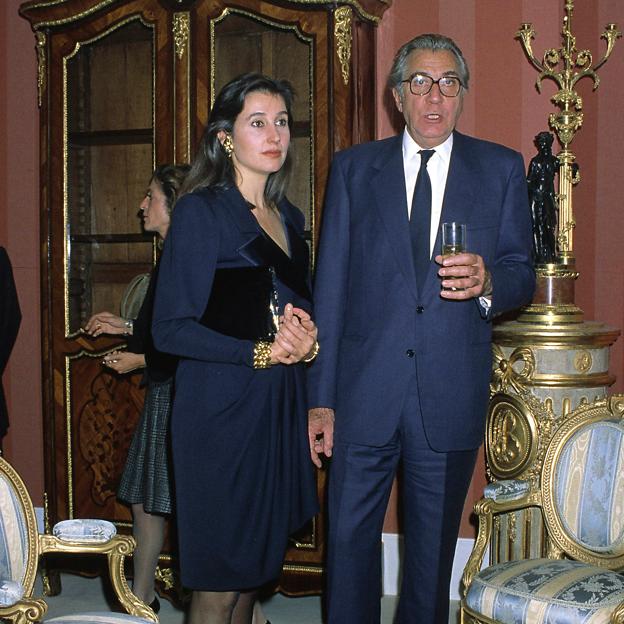 Carmen Martínez-Bordiú y Jean-Marie Rossi, durante los años felices de su matrimonio. 