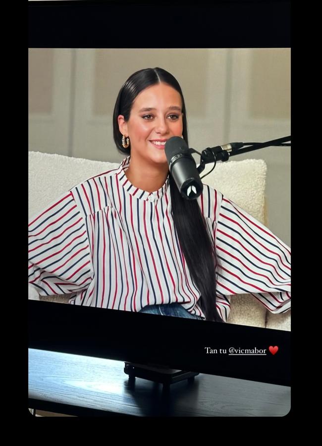 Un momento de la entrevista de Victoria Federica. (INSTAGRAM)