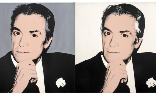 Cuadro de Andy Warhol con Fernando Vijande como protagonista. 