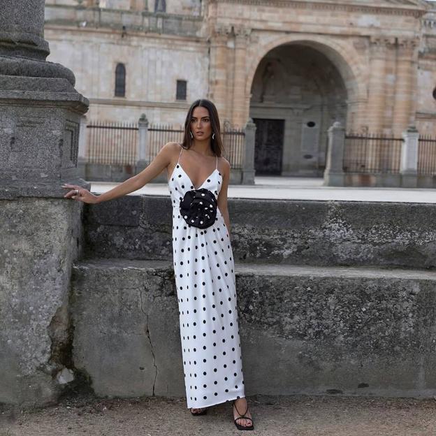 Vestidos de lunares fashion para bodas